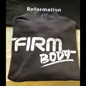$178 Reformation Vintage 50/50 black sweatshirt, M